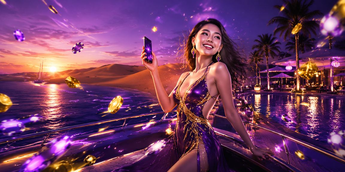 Người dùng xem câu hỏi hỗ trợ trên điện thoại trong không gian neon ở Mũi Né